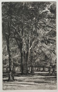 Kensington Gardens The Large Plate, 1860 by Francis Seymour Haden