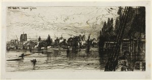 Old Chelsea Church by Francis Seymour Haden