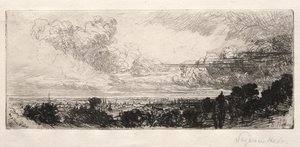 Out of Study Window, 1862