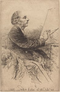 Self-Portrait at the Easel by Francis Seymour Haden