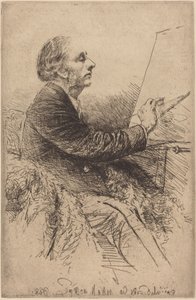Self-Portrait at the Easel by Francis Seymour Haden
