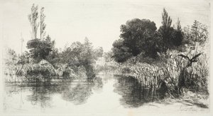 Share Mill Pond by Francis Seymour Haden