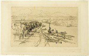 The Amstel, No. II by Francis Seymour Haden