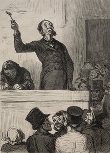 The Auction Room: The Auctioneer by Francis Seymour Haden