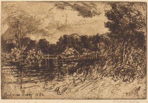 The Test at Longparish by Francis Seymour Haden