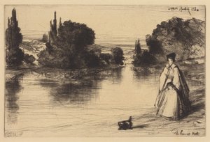 The Towing Path by Francis Seymour Haden