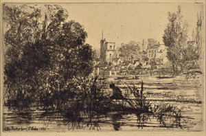 Twickenham Church by Francis Seymour Haden