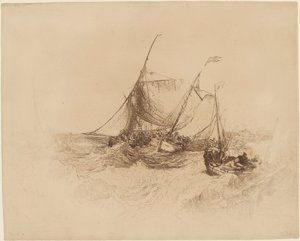 Calais Pier by Francis Seymour Haden after Joseph Mallord William Turner