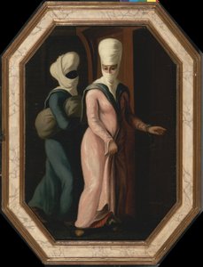 A Turkish Lady Going with Her Slave to the Bath