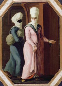 A Turkish Lady Going with Her Slave to the Bath
