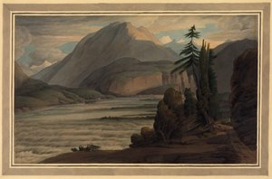In the Valley of the Grisons by Francis Towne