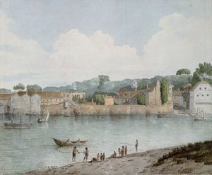 Vauxhall Stairs, from Millbank by Francis Towne