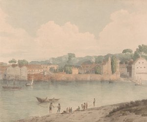 Vauxhall Stairs, from Millbank by Francis Towne