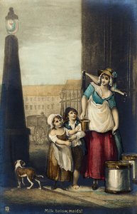 London tradeswoman selling milk 