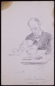Portrait of Arthur Rackham by Francis Wilfred Lawson