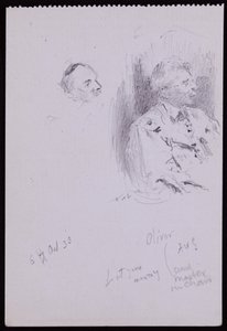 Portrait of Basil Oliver by Francis Wilfred Lawson