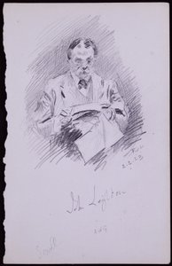 Portrait of John Leighton by Francis Wilfred Lawson