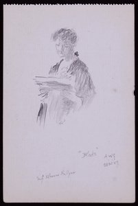 Portrait of Miss Eleanor Hellyer by Francis Wilfred Lawson