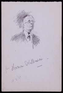 Portrait of Norman Wilkinson by Francis Wilfred Lawson