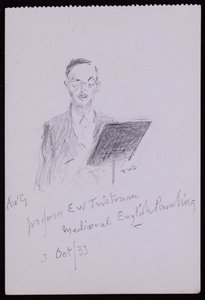 Portrait of Professor EW Tristram