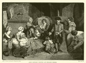 John Howard visiting an English prison by Francis after Wheatley