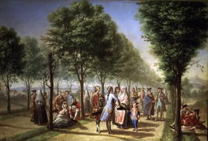 Paseo de las Delicias in Madrid by Francisco Bayeu y Subias