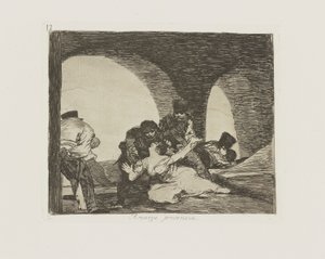 Bitter To Be Present, Plate 13 from the Series The Disasters of War by Francisco de Goya