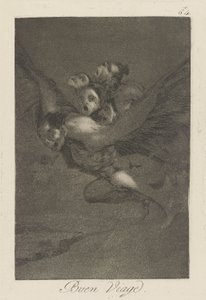 Bon Voyage, Plate 64 from the series Los Caprichos by Francisco de Goya