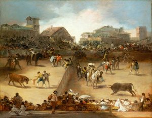 Bullfight in a Divided Ring by Francisco de Goya