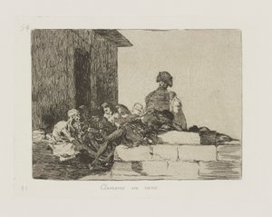Clamores en vano. (Appeals Are in Vain), plate 54 from the series Los desastres de la guerra (The Disasters of War) by Francisco de Goya