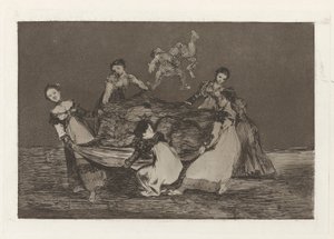 Feminine Folly, also known as Heavier than a Dead Donkey, from the series Los disparates (Los proverbios)