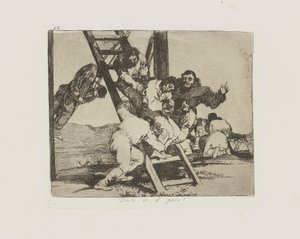 It is Hard! by Francisco de Goya