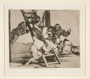 Hard is the Step! by Francisco de Goya
