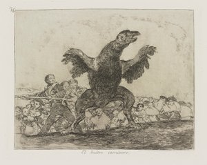 The Carnivorous Vulture, pl. 76 from the series The Disasters of War by Francisco de Goya