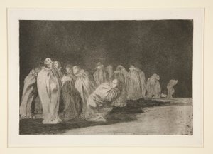 Men in Sacks, Plate 8 from the Series Los Proverbios by Francisco de Goya