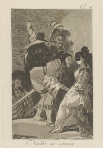Nobody Knows Himself, pl. 6 from the series Los Caprichos by Francisco de Goya