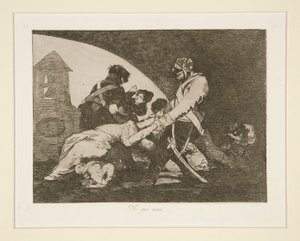 Neither Do These, pl. 11 from The Disasters of War by Francisco de Goya