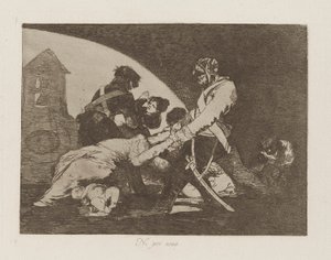 Neither Do These, Plate 11 from the Series The Disasters of War by Francisco de Goya