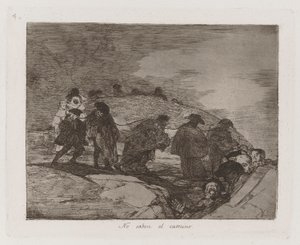 They Do Not Know the Way, Plate 70 from The Disasters of War by Francisco de Goya
