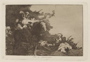 They Do Not Agree, Plate 17 from The Disasters of War by Francisco de Goya