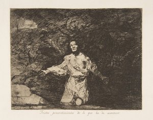 Plate 1 from The Disasters of War (Los Desastres de la Guerra): Sad Forebodings by Francisco de Goya
