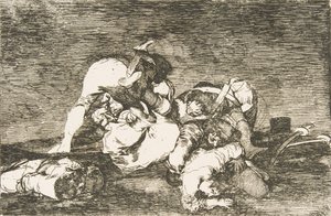 Plate 10 from The Disasters of War: Nor do These by Francisco de Goya