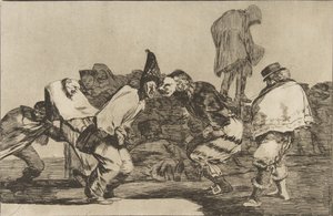 Plate 14 from the Disparates: Carnival Folly by Francisco de Goya