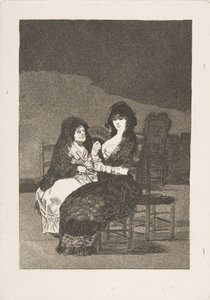 Plate 15 from Los Caprichos: Pretty Advice, 1799 by Francisco de Goya