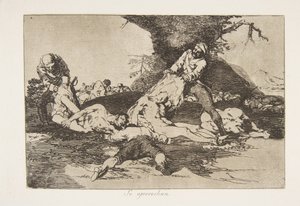 Plate 16 from The Disasters of War Los Desastres de la Guerra: T, 1810 published in 1863 by Francisco de Goya