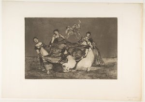 Plate 1 from the Disparates: Feminine folly