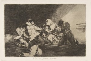 One, 1810-20, Published 1863 (Plate 26 from The Disasters of War Los Desastres de la Guerra) by Francisco de Goya