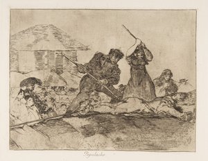 Plate 28 from The Disasters of War: Rabble