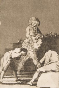 Plate 33 from Los Caprichos: To the Count Palatine, 1799 by Francisco de Goya