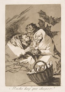 Plate 45 from Los Caprichos: There is Plenty to Suck by Francisco de Goya